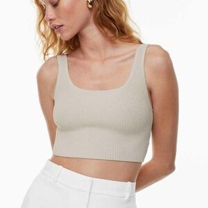Aritzia / Babaton Beige Crop Top